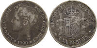 SPAIN PESETA 1900 Alfonso XIII. (1886–1941) SS- 14,00 EUR  + 5,99 EUR frais d'envoi