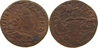 POLAND SCHILLING SOLIDUS 1/3 GROSZE August III 1733-1763 -