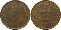 SOUTH AFRICA 1/2 PENNY 1933 George V. (1910-1936) SS 40,00 EUR  + 5,99 EUR frais d'envoi
