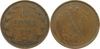 FINLAND 10 PENNIÄ Nikolaus II. (1894-1917) -