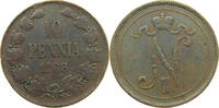 FINLAND 10 PENNIÄ Nikolaus II. (1894-1917) -