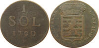 Luxembourg Josef II. (1765-1790) 1 Sol 1790 s