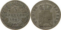BAYERN 3 KREUZER Ludwig I. (1825-1848) -