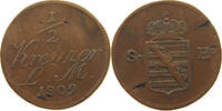 SACHSEN HILDBURGHAUSEN 1/2 KREUZER 1809 Friedrich 1784-1826 SS- 50,00 EUR  + 5,99 EUR frais d'envoi