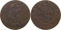 MAINZ ERZBISTUM 1/2 KREUZER Friedrich Karl Joseph 1774-1802 -