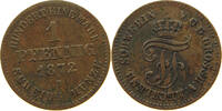 MECKLENBURG SCHWERIN PFENNIG Friedrich Franz II. 1842-1883. -