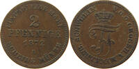 MECKLENBURG SCHWERIN 2 PFENNIG Friedrich Franz II. 1842-1883. -