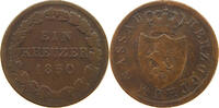 NASSAU KREUZER 1830 Wilhelm 1816-1839 S 10,00 EUR  + 5,99 EUR frais d'envoi