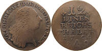 BRANDENBURG PREUSSEN 1/12 TALER Friedrich II. der Große (1740-1786) GRAVIERT -