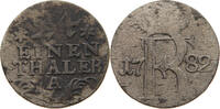 BRANDENBURG PREUSSEN 1/24 TALER 1782 A Friedrich II. der Große (1740-1786) S