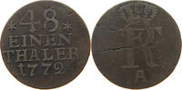 BRANDENBURG PREUSSEN 1/48 TALER Friedrich II. der Große (1740-1786) -