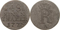 BRANDENBURG PREUSSEN 1/48 TALER Friedrich II. der Große (1740-1786) -