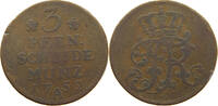 BRANDENBURG PREUSSEN 3 PFENNIG Friedrich II. der Große (1740-1786) -