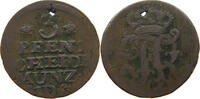 BRANDENBURG PREUSSEN 3 PFENNIG Friedrich II. der Große (1740-1786) -
