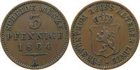 3 PFENNIG 1864 A REUSS ÄLTERE LINIE ZU OBERGREIZ Heinrich XXII. 1859-1902. SS