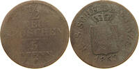 SACHSEN ALBERTINISCHE LINIE 1/2 GROSCHEN König Friedrich August II. (1836-1854) -