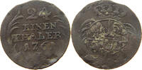 SACHSEN ALBERTINISCHE LINIE 1/24 TALER Kurfürst Friedrich August II. (1733-1763) -