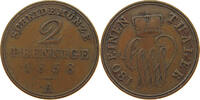 SCHAUMBURG LIPPE 2 PFENNIG Georg Wilhelm 1807-1860 -