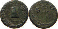 Rom Kaiserzeit Quadrans Nerva, 96 – 98, Modius with ears of corn. Rev. Winged caduceus -