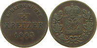 SCHWARZBURG RUDOLSTADT 1/4 KREUZER Friedrich Günther 1807-1867. -