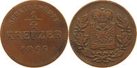 SCHWARZBURG RUDOLSTADT 1/4 KREUZER Friedrich Günther 1807-1867. -