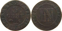 WESTFALEN KÖNIGREICH 3 CENTIMES Hieronymus Napoleon 1807-1813 -