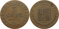 WESTFALEN KÖNIGREICH 3 CENTIMES Hieronymus Napoleon 1807-1813 -