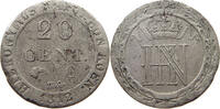 WESTFALEN KÖNIGREICH 20 CENTIMES Hieronymus Napoleon 1807-1813. -