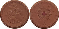 PORZELLAN Landesnotopfer f.d.Sächsische Rote Kreuz MEDAILLE 1921 VZ