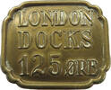 DENMARK MEDAL 120 ORE LONDON DOCKS -