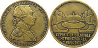 FRANCE MEDAL LE GÉNÉRAL LAFAYETTE, EXPOSITION COLONIALE INTERNATIONALE PARIS 1931 -