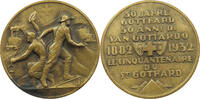 SCHWEIZ MEDAILLE 50 JAHRE GTOHARD 1882-1932, HUGUENIN -