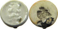 SIAM THAILAND TOKEN Siamese Gambling token Porzellan, PORCELAIN -