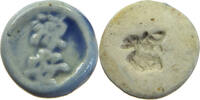 SIAM THAILAND TOKEN Siamese Gambling token Porzellan, PORCELAIN -