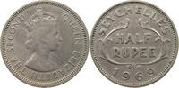 SEYCHELLES 1/2 RUPEE ELIZABETH II. (1952-2022) -