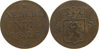 NETHERLANDS EAST INDIES 1/4 STUIVER WILLEM I. 1815-1840 -
