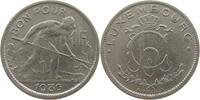 LUXEMBOURG 1 FRANC CHARLOTTE (1919-1964) -