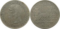 ITALY 20 LIRE VITTORIO EMANUELE III. (1900 - 1946) RESTRIKE COPY NACHPRÄGUNG SILVER -