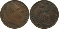 GREAT BRITAIN FARTHING WILLIAM IV. (1830-1837) -