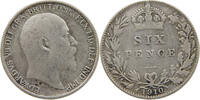 GREAT BRITAIN SIXPENCE EDWARD VII. (1901 - 1910) -