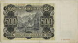 Polen 500 Zlotych 1940 Serienschein gebraucht, Knickspuren