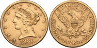 USA 5 Dollars Coronet Head Eagle -