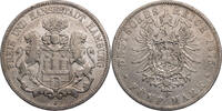 Kaiserreich, Hamburg 5 Mark Kursmünze (1875-1888) -