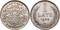 Lettland 1 Lats Kursmünze (1923-1924) -