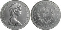 Isle of Man 1 Crown Elisabeth II. - Auf das 25. Kronjubiläum -