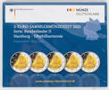 Bundesrepublik Deutschland 5 x 2 Euro 2 Euro Gedenkmünzenset - Serie Bundesländer II: Hamburg - Elbphilharmonie -