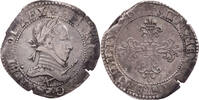 Frankreich Franc d'argent au col plat Henri III. (1574-1589) -