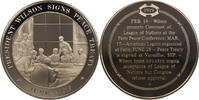 USA Medaille a.d. Unterzeichnung des Versailler Vertrages durch President Wilson 1919 -