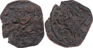Byzanz Follis Leon III. mit Konstantinos V., Büste von Leon III. / Büste von Konstantinos V. -