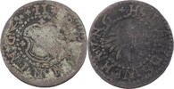 Baden-Durlach, Großherzogtum 2 Pfennige Friedrich VII. Magnus (1677-1709) Hachberger Landwährung -